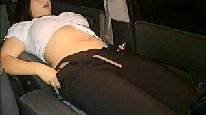 Security catches me naked masturbating wet in car watching orgasm 😲🔥
