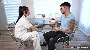 Vanessa Therock's Naughty Nurse Deepthroats Monster Cock Roughly