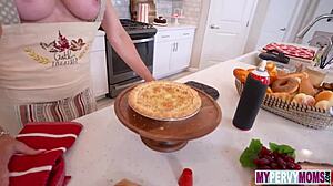 pervy milf shows gratitude with eager cock worship