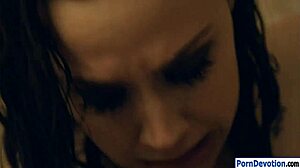 Busty Chanel Preston deepthroats monster cock in hairy bath oral pounding 😍💦🍆