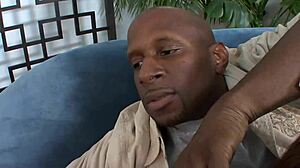 Saggy titted ebony slut roughly pounded by monster BBC quickie