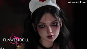 oh fuck i pounded uloversdoll's devilish halloween nurse doll hard!