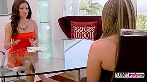 Oiled swinger babes massage turns into wild group orgy fuckfest