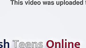 Blonde british student's curvy body flashes first-time orgasm homemade