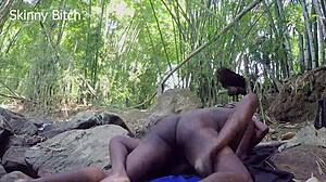 skinny bodybuilder slut dominated outdoors forest sex full muscle legs