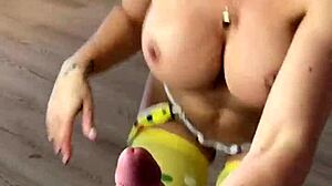 POV Blowjob Compilation from Hot Blonde Couple Deepthroating Monster Cocks