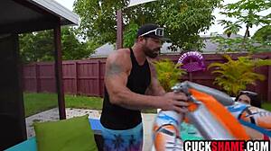 oh man my cuckold hubby's friend fucked me so good while he watched