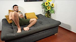 stepdad eats his horny stepdaughter's tight ass raw