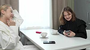 Her kinky friend watches me pound her tight pussy to rough orgasm in quickie