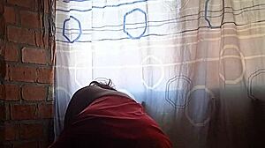 Squirting redhead mommy rips lingerie gaping pussy huge cock closeup cum!