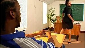 Teacher Rams Big Black Cock into Student!