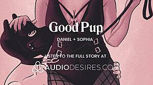 Obedient Femdom Pup Fucked Anally by Mistress with Tail Plug Creampie!