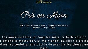 French MILF Neighbor Grabs and Strokes Him in Erotic Audio