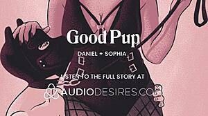 Obedient Femdom Pup Fucked Anally by Mistress with Tail Plug Creampie!