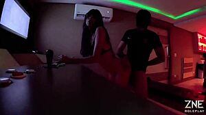 Gamer Zne Wins Fight Roleplay and Fucks Submissive Longhair Latina Doggy Style