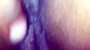 Amateur teen pussy orgasms wildly on huge black cock!