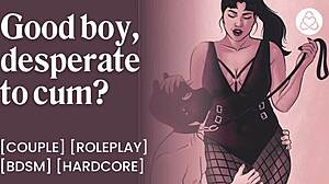 Obedient Femdom Pup Fucked Anally by Mistress with Tail Plug Creampie!