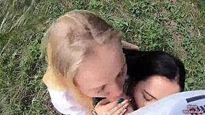 Smoking sluts gobble cock and gulp hot cum!