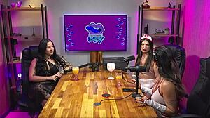 Sexy latina babe guides handjob with big tits