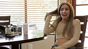 beautiful sexy lesbians share a cute naked threesome