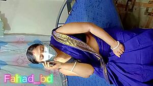 desi tailor fucks naughty boudi in dress, hardcore bedroom action part 1