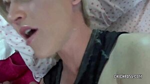 petite housewife jolene teases stiff cock with her hungry wet mouth