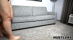 thick lightskin baddie spreads for king bbc pounding her huge ass doggystyle deepthroat