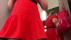 couple bangs hard public changing room