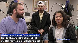 dr tampa slaps nurse michelle anderson's big tits with cock backstage in hospital handcuffs and vibrator humiliation