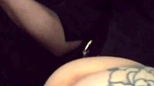 Wet panties soaked in pissy solo toy squirt play