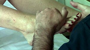 Bettie Hayward feasts on toes at wild party.