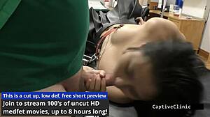 Raya Nguyen screams facefucked gaping shaved pussy backstage