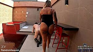 Evil Goddess Babi Ventura Owns Ass With Monster Cock Humiliation