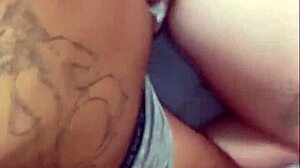 resaboo's gaping pussy begs for bareback monster cock creampie