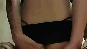 oh damn in tiny miniskirt she pulls tanga aside starts anal gape trainin w monster cock n toys