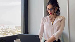 secretary whore, suck my cock or no tip—cum on those big tits?