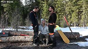 Snowboarder Brittany Bardot Hosts Lumberjacks for Wild Threesome