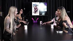 who'd she match on tinder? juli figueiredo and felipe larrosa in sheer red lingerie heat