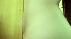 Latina teen with huge tits and ass masturbates wildly craving big cock