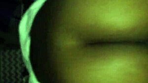 i love how this ebony babe's big ass bounces riding my thick black monster cock reverse cowgirl style