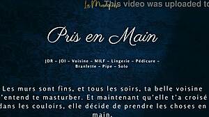 French MILF Neighbor Grabs and Strokes Him in Erotic Audio