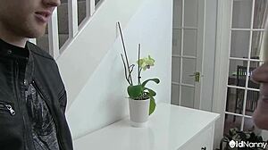 lacey starr's huge natural tits bounce in british milf hardcore doggystyle