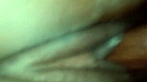 black girlfriend's small tits bounce on thick cock