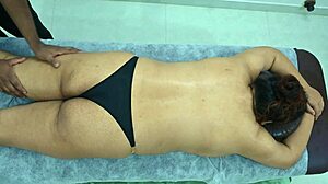 Big ass latina gets deep massage from desi black ebony boy
