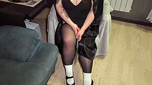 dominant witch teases boner with feet hands mouth 😈👅