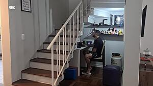 hot busty morena shows bikini then takes huge cock doggystyle!