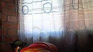 Squirting redhead mommy rips lingerie gaping pussy huge cock closeup cum!