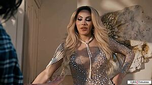 busty latin shemale ariel demure licks pussy in 69 fairy play