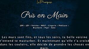 French MILF Neighbor Grabs and Strokes Him in Erotic Audio