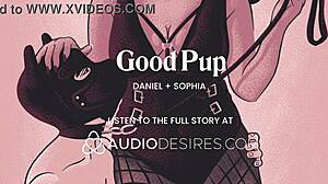 Obedient Femdom Pup Fucked Anally by Mistress with Tail Plug Creampie!